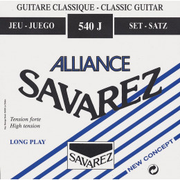 Savarez 540J Alliance HT Classic Blue high tension Струны для классической гитары