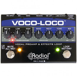 Radial Voco-Loco Микрофонный предусилитель и петля эффектов