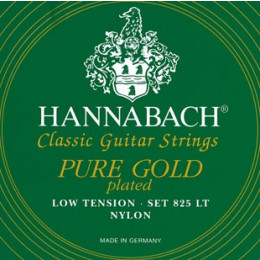 Hannabach 825LT Green PURE GOLD Комплект струн для классической гитары