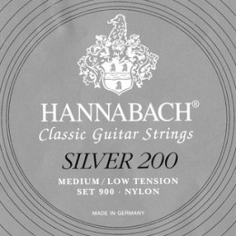 Hannabach 900MLT SILVER 200 Комплект струн для классической гитары