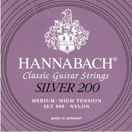 Hannabach 900MHT SILVER 200 Комплект струн для классической гитары
