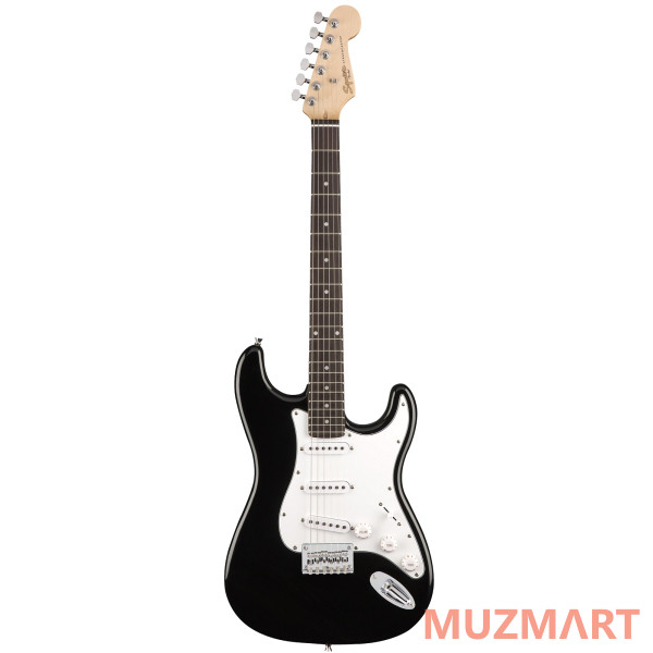 Squier MM Stratocaster Hard Tail Black Электрогитара