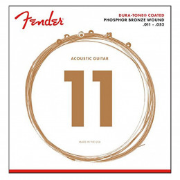 Fender 860CL PHOSPHOR BRONZE COATED 11-52 Струны для акустической гитары 11-52