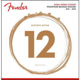 Fender 860L PHOSPHOR BRONZE COATED 12-53 Струны для акустической гитары 12-53