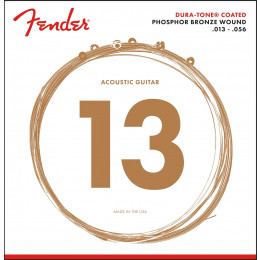Fender 860M PHOSPHOR BRONZE COATED 13-56 Струны для акустической гитары 13-56