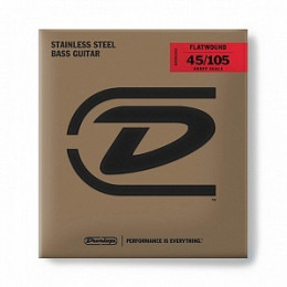 Dunlop DBFS45105S FLATWOUND SHORT SCALE Комплект струн для бас-гитары