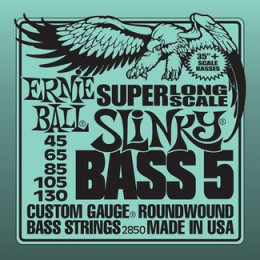 Ernie Ball P02850 Super Long Scale Slinky Комплект струн для 5-струнной бас-гитары