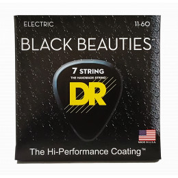 DR BKE7-11 BLACK BEAUTIES Струны для 7-струнной электрогитары