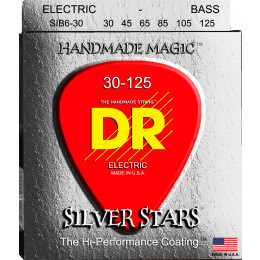 DR SIB6-30 SILVER STARS Струны для 6-струнной бас-гитары
