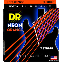 DR NOE7-9 HIGH-DEF NEON Струны для 7-струнной электрогитары