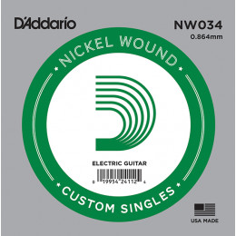 D'Addario NW034 Одиночная струна для электрогитары
