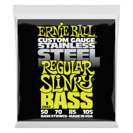 Ernie Ball P02842 Stainless Steel Regular Slinky Комплект струн для бас-гитары