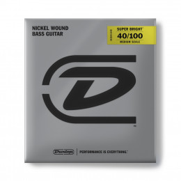 Dunlop DBSBN40100M Super Bright Комплект струн для бас-гитары