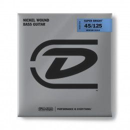 Dunlop DBSBN45125M Super Bright Комплект струн для 5-стр бас-гитары