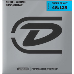 Dunlop DBSBN45125T Super Bright Tapered Комплект струн для 5-струнной бас-гитары
