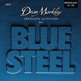Dean Markley DM2674 Blue Steel Комплект струн для бас-гитары, сталь, 45-105