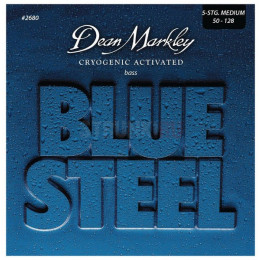 Dean Markley DM2680A Blue Steel NPS Комплект струн для 5-струнной бас-гитары, никелированные,50-128