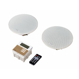 LAudio LAMX210SBK Комплект из 2 потолочных громкоговорителей и настенного усилителя