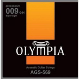 Olympia AGS569 Струны для акустической гитары Bronze 9-44