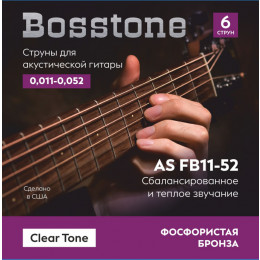 Bosstone Clear Tone AS FB11-52 Струны для акустической гитары