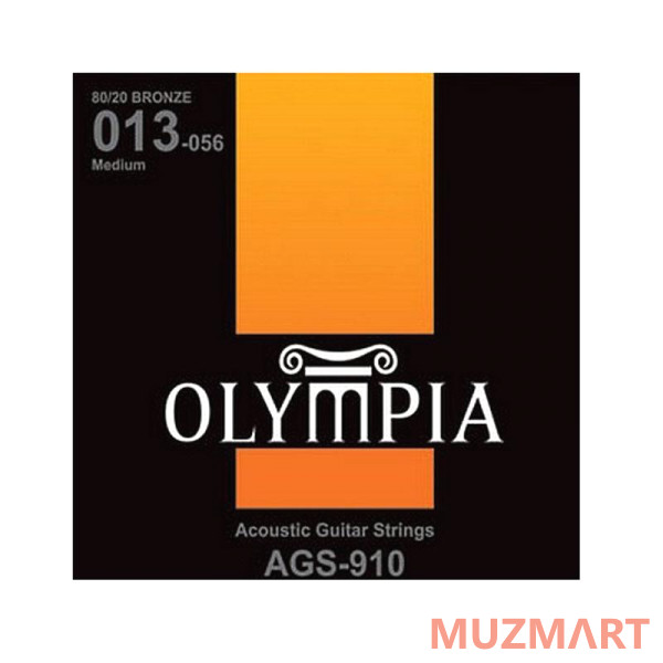 Olympia AGS 910 Acoustic 80/20 Bronze Струны для акустической гитары 13-56