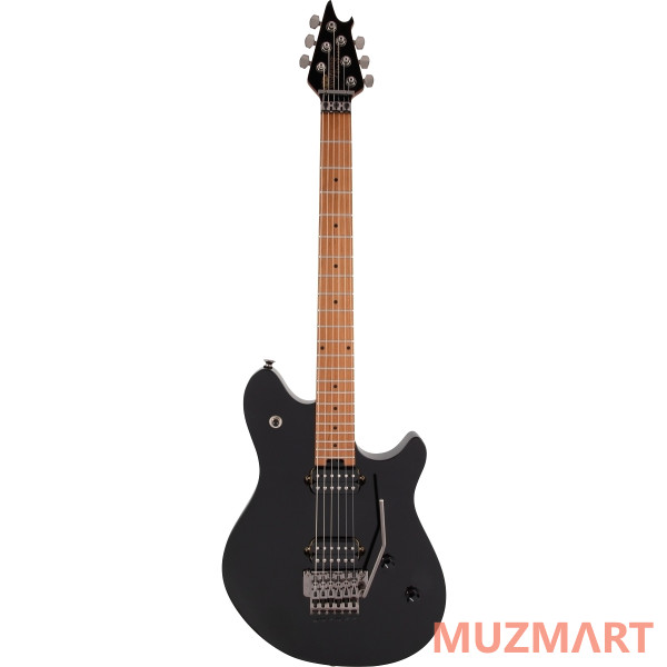 EVH WG STD, BKD MPL FB, w/BN, GLOSS BLACK Электрогитара