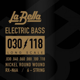 La Bella RX-N6A Струны для 6-струнной бас-гитары 30-118