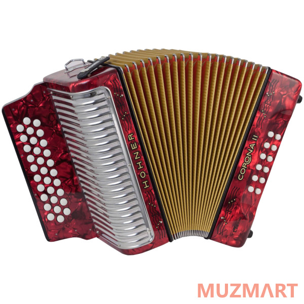 Hohner Corona II Classic GCF, red (A5523) Диатонический кнопочный аккордеон