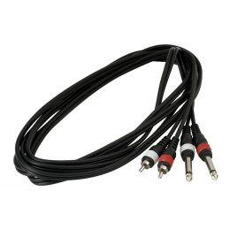 Rockcable RCL 20934 D4 шнур 2 х джека - 2 х RCA 3 м