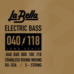La Bella RX-S5A RX Струны для 5-струнной бас-гитары, 40-118