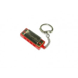 Seydel Sohne 60040ROT Губная гармошка миниатюрная, с кольцом для ключей, красная