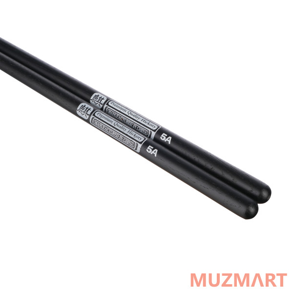HUN 10103006 Colored Series QI 5A BLACK Барабанные палочки, орех гикори