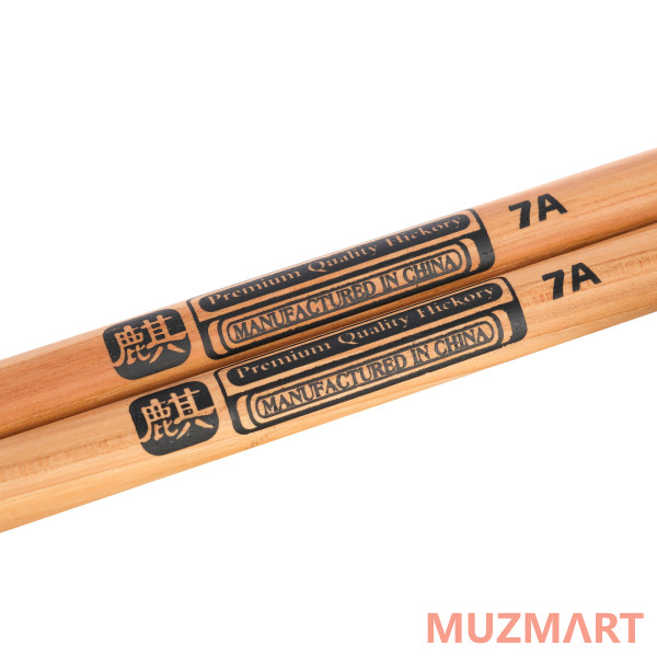 HUN 10103007 Natural Series QI 7A Барабанные палочки, орех гикори