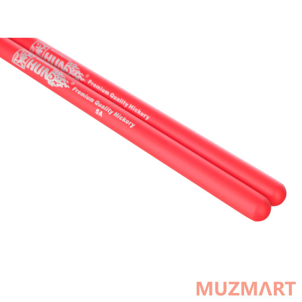 HUN 1010100201017 Colored Series 5A RED Барабанные палочки, орех гикори, красные