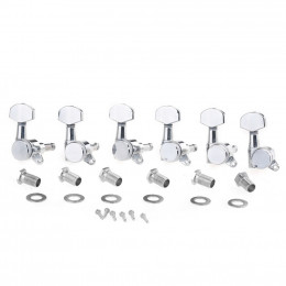 Musiclily MX1368CR-6 Колки для гитары, 6л, локовые, хром