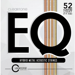 Cleartone 7811 EQ Hybrid Metal Комплект струн для акустической гитары, с покрытием, 10-52