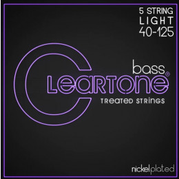 Cleartone 6440-5 Комплект струн для 5-струнной бас-гитары, никелированные, с покрытием, 40-125