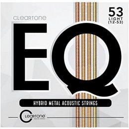 Cleartone 7812 EQ Hybrid Metal Комплект струн для акустической гитары, с покрытием, 12-53