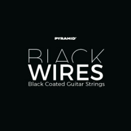 Pyramid 443100 Black Wires Комплект струн для электрогитары, никелированные, с покрытием, 11-48
