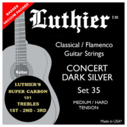 Luthier LU-35SC Комплект струн для классической гитары, средне-сильное натяжение, карбон