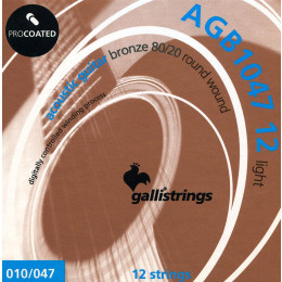 Galli Strings AGB1047-12 струны для 12-струнной акустической гитары
