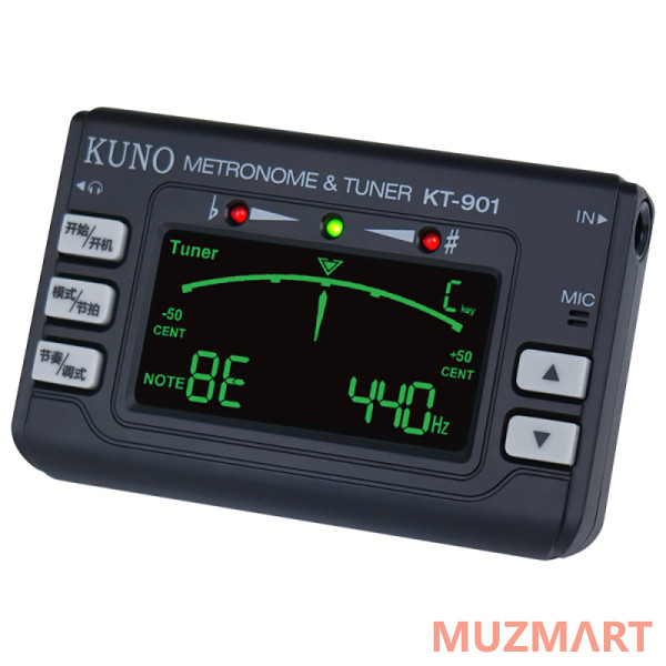 Kuno KT-901 Цифровой метроном тюнер черный