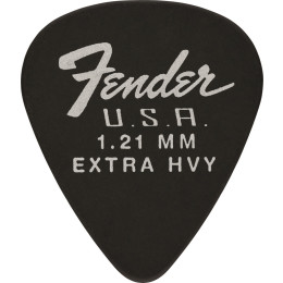 Fender 351 DURA-TONE 1.21 BLK Медиатор 1.21 мм, жесткий