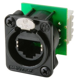 Neutrik NE8FDV-Y110-B Панельный разъем RJ45 для печатного монтажа