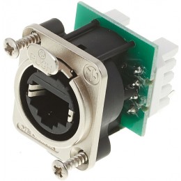 Neutrik NE8FDV-YK Панельный разъем RJ45 для печатного монтажа