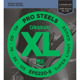 D'Addario EPS220-5 Струны для 5-ти струнной бас гитары, 40-125
