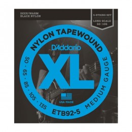 D'Addario ETB92-5 Струны для 5-ти струнной бас гитары, Medium, 50-135