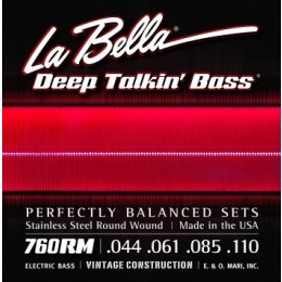La Bella 760RM-B Струны для 5-стр. бас-гитары, калибр 44-128