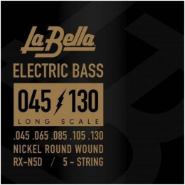 La Bella RX-N5D Струны для 5-струнной бас-гитары, 45-130