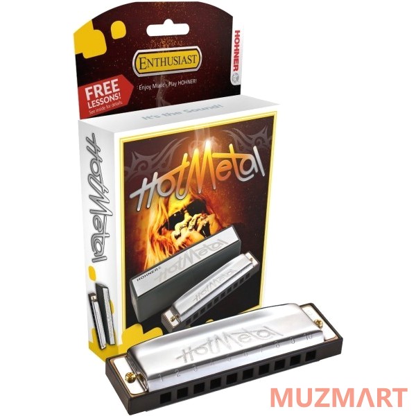 Hohner Hot Metal A (M57210X) Губная гармоника с уроками